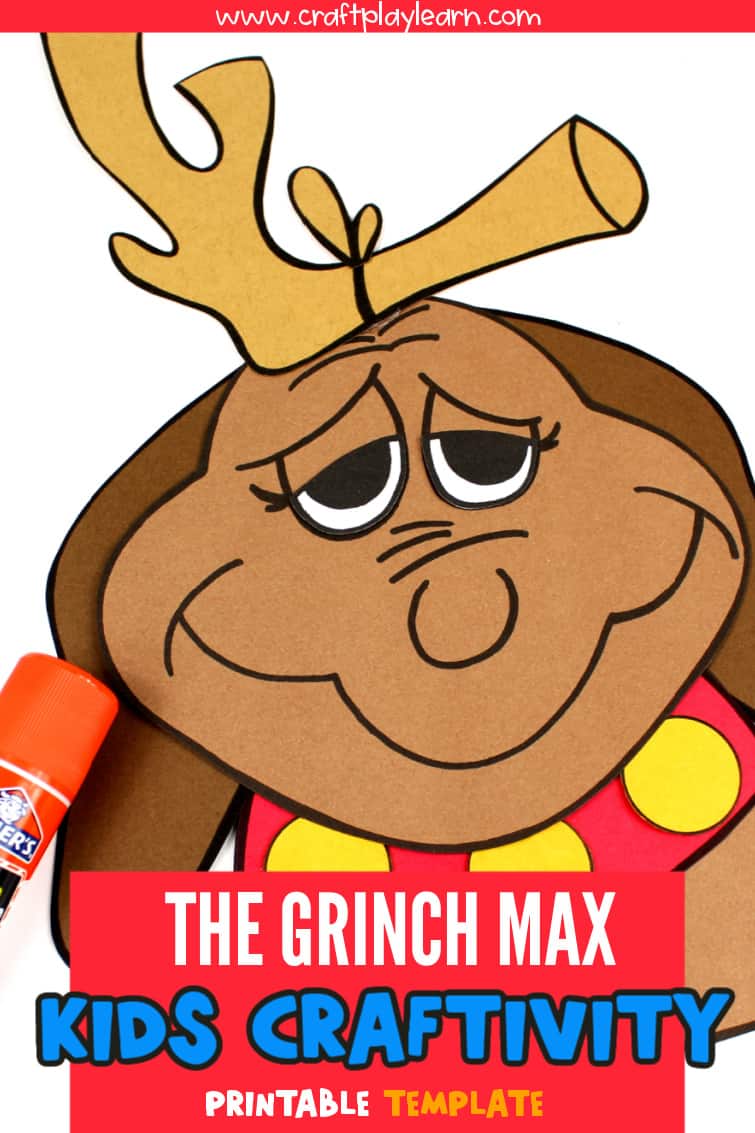 the grinch max paper craft for kids - craft play learn